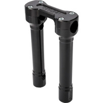 Hole Shot Risers — 8" rise, 1" clamp, 3-1/2" width, Black