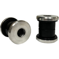 Polyurethane Riser Bushing Kit — Silver, Raw