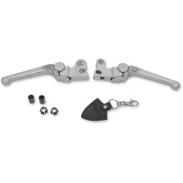 Anthem Adjustable Lever Set for Harley Models — Brake & Clutch, set, chrome