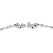 Journey Adjustable Lever Set for Harley Models — Brake & Clutch, Adjustable, Chrome