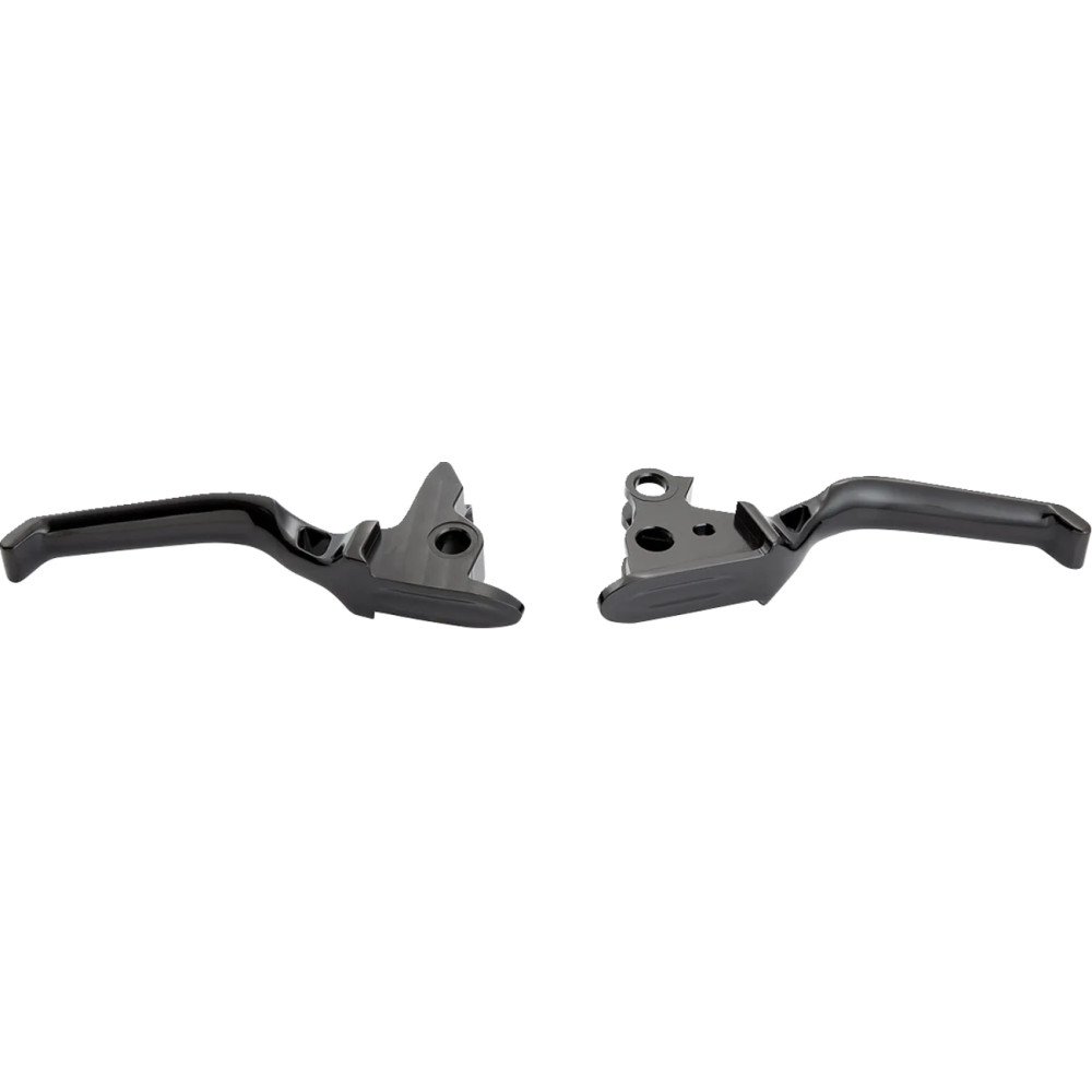 Method Lever Set — Short forged billet aluminum brake & clutch levers, Black Polished