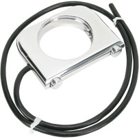 Slim Line Switch with Housing — 1-1/4" handlebar, 2-button, polished silver