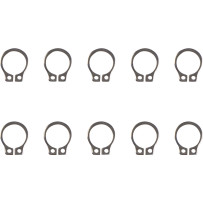 Retaining Rings — Clutch, Brake, Footpeg, 10 Pack, Silver