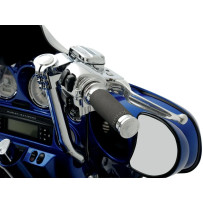 Contour Renthal Wrapped Grips — 25.4 mm (1\"), Chrome and Black