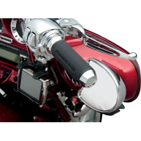 Elite Custom Grips — 25.4 mm (1") handlebar diameter, Black, Chrome