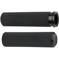 Knurled Grips — 25.4 mm (1") handlebar diameter, Black