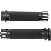 Rival Custom Grips — 25.4 mm (1") handlebar diameter, black anodized