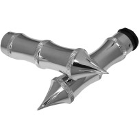 Custom Grips — 25.4 mm (1") , Chrome, Pair