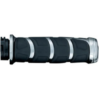 Kinetic™ Grips — 25.4 mm (1") handlebar diameter, Black, Chrome