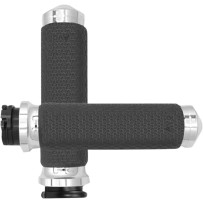 Vibration Dampening Memory Foam Grips — 25.4 mm (1 in), Chrome