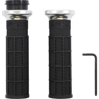 Hart-Luck Signature V-Twin Lock-On™ Grips — 25.4 mm (1"), Black