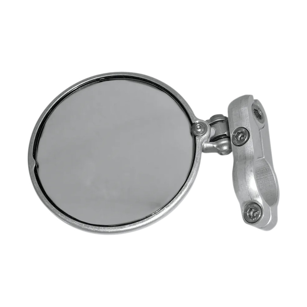 Hindsight LS Folding Bar-End Mirror — 76 mm (3"), Handlebar-end mount, Silver