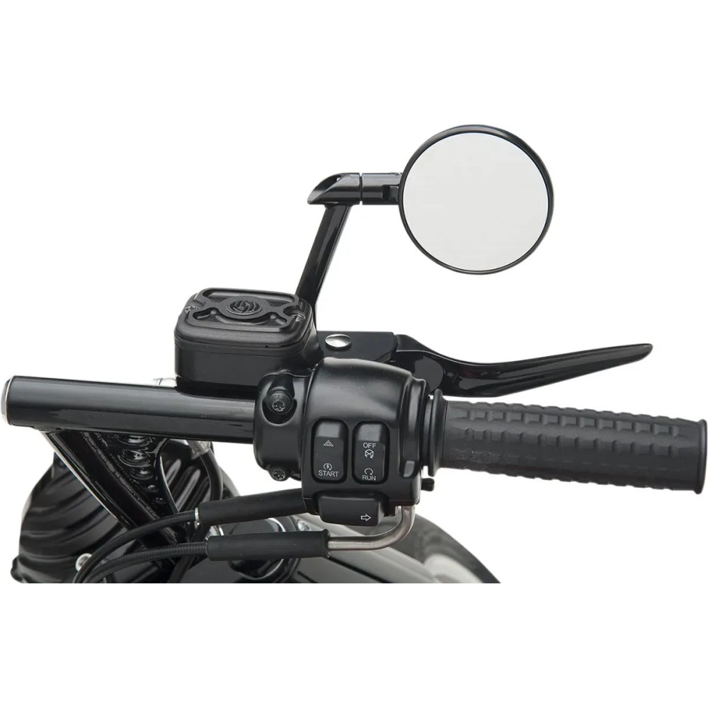 Vision Series Mirror — 69.85 mm (2-3/4\") head, Black, screw-in mount