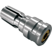 Internal Bar End Mirror Mount — .650"–.750" expanding range, 7/8" outer diameter, Silver