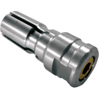 Internal Bar End Mirror Mount — 1" OD, Expanding .750–.850 in (19–21.6 mm), Silver