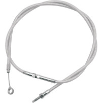Armor Coat Braided Stainless Steel Clutch Cable — 76-1/2" length, 15" travel, chrome