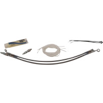 Control Installation Kit — Ape Hanger fit, 14"–16" handlebar height, Silver Polished