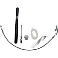 Control Installation Kit — Fits handlebar height 14" , Ape Hanger, Silver