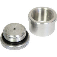 Vented Gas Cap with Weld-On Bung — 1-5/8" diameter, Aluminum
