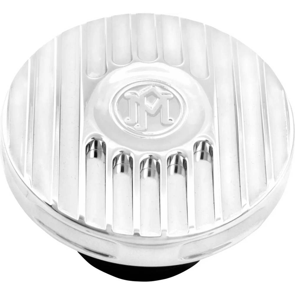 Custom Gas Cap — Vented, Screw On, Chrome