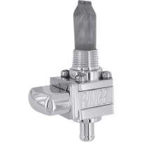 The Guzzler® Fuel Valve — 3/8 in NPT, 5/16 in hose barb, Polished aluminum