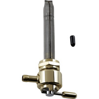 Power-Flo Fuel Valve — 22 mm outlet, 7.9 mm (5/16\") hose barb, Gold