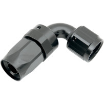 Universal Hose End — -8 AN, 90° fitting, Anodized Black