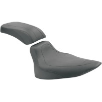 Tripper™ Synthetic Leather Solo Seat — Black, 17" driver length, 12" width, 19" overall