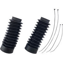 Fork Boots — 49.00 mm (1.93") tube, 228.60 mm (9.00") length, black