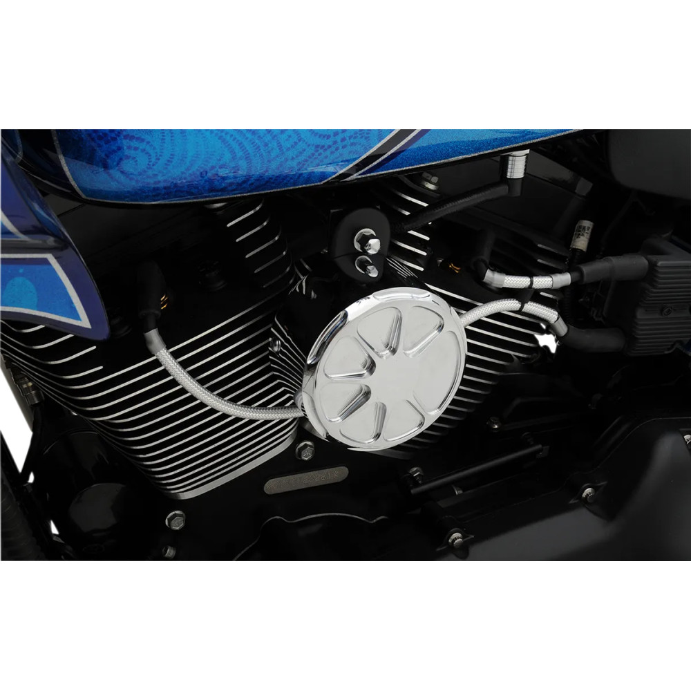 Braided Spark Plug Wire — 8 mm, 184 mm (7-1/4"), Chrome