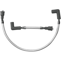 Braided Spark Plug Wire — 8 mm, 50 cm (19-3/4") , Chrome