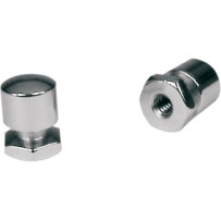 Chrome Seat Bolts and Mounting Nuts — 1/4-20