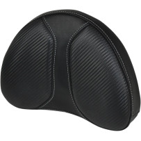 Half-Moon Sissy Bar Pad — 10" W, 8" H, 2" thick, Black