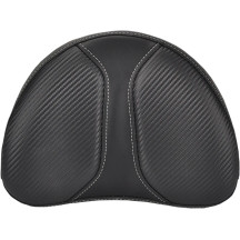 Half-Moon Sissy Bar Pad — 10" W, 8" H, 2" thick, Black