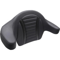 Deluxe Touring Extended Passenger Arm Backrest — extends arms 2 in, fits King Tour-Pak, Black