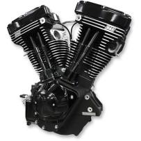 V111 Long-Block Engine — 111 cu in, 4-1/8" x 4-1/8" bore/stroke, 9.8:1, Black