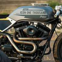 T124 Low Compression Long Block Engine — 124 cu in, 4.125" bore, 4.625" stroke, Black