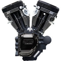 T143 Long Block Engine — 143 cu in, 4.425 in bore × 4.625 in stroke, 10.47:1, Black