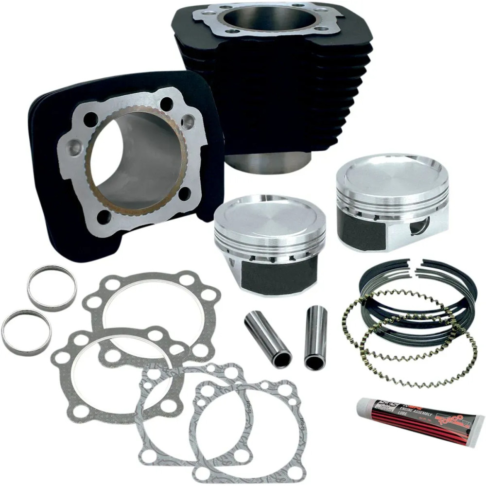 1200cc Conversion Kit for XL883 — 1200 cc, 3.500 in bore, 9.4:1, powder-coated wrinkle black