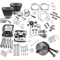 124" Hot Set Up® Engine Performance Kit — 4.625" stroke, 4.125" bore, Wrinkle Black