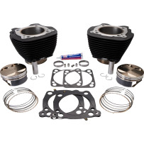 Big Bore Cylinder Kit — 124 cu in, 4.250 in bore, 4.375 in stroke, Black
