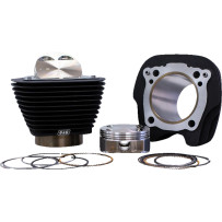 Big Bore Cylinder Kit — 4.320 in bore, 129 cu in, 4.375 in stroke, Wrinkle Black