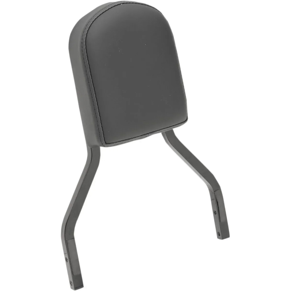 Leather Sissy Bar Pad — Black, 7" x 5-1/2" x 2", fits 9/16"x2" sissy bars (4" I.D.)