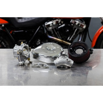 Super E Carburetor with Stealth Air Cleaner Kit — Chrome, P/N 110-0145