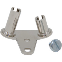 Throttle Cable Guide and Bracket — Super E, Super G, Butterfly, Silver