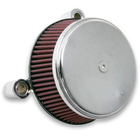 Big Sucker™ Stage I Air Filter Kit — Round, Chrome