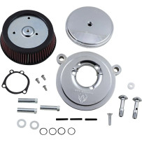 Big Sucker™ Stage I Air Filter Kit — Chrome, Round
