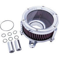 Assault Charge High-Flow Air Cleaner — Round, Chrome