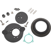 Air Cleaner Assembly without Cover — Round, Center-bolt, Black