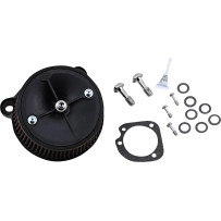 Super Stock™ Stealth Air Cleaner Kit — EFI, Black, Round